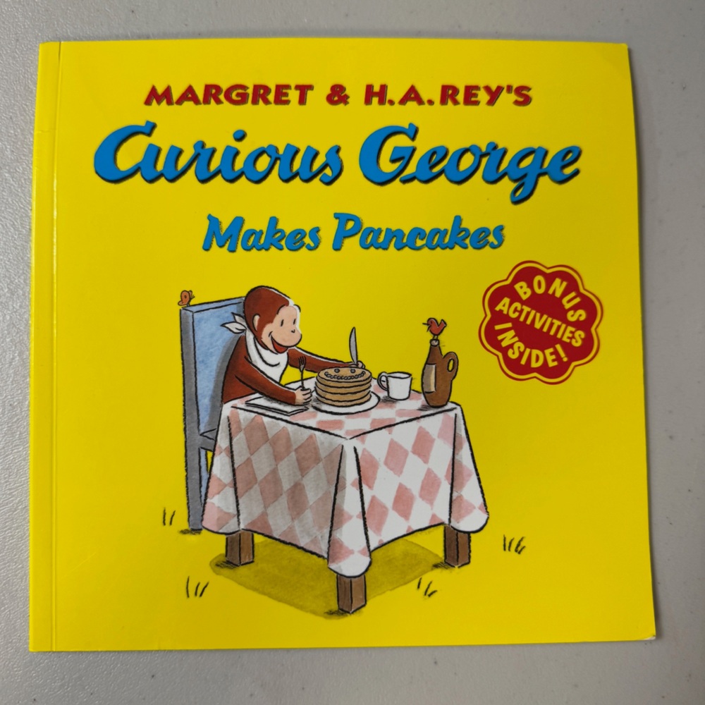 Curious George Makes Pancakes Paperback Book Children’s Illustrated Read School